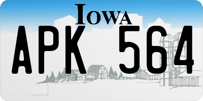 IA license plate APK564