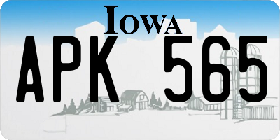 IA license plate APK565