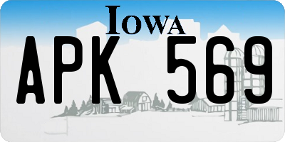 IA license plate APK569