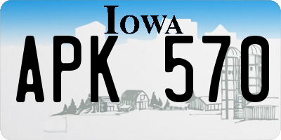 IA license plate APK570