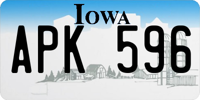 IA license plate APK596