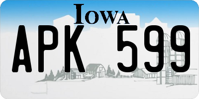 IA license plate APK599