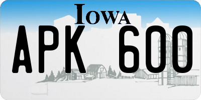 IA license plate APK600