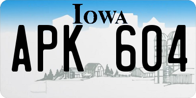 IA license plate APK604