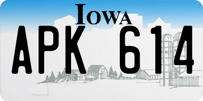 IA license plate APK614