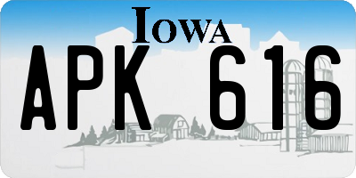 IA license plate APK616