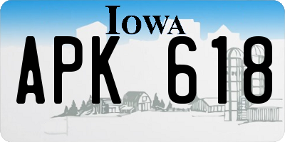 IA license plate APK618