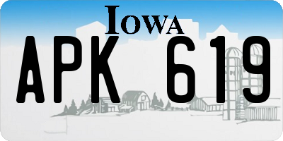 IA license plate APK619