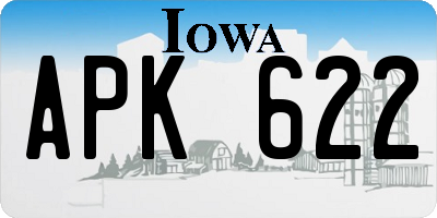 IA license plate APK622