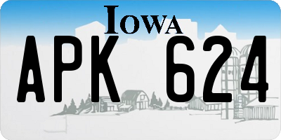 IA license plate APK624