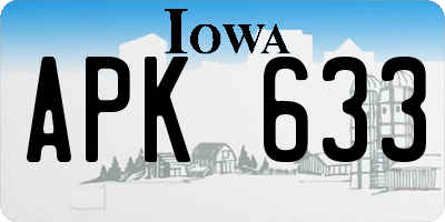 IA license plate APK633