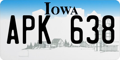 IA license plate APK638