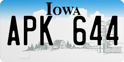 IA license plate APK644