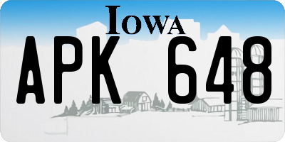 IA license plate APK648