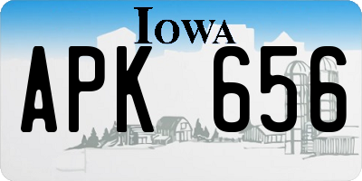 IA license plate APK656