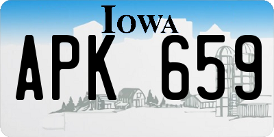 IA license plate APK659