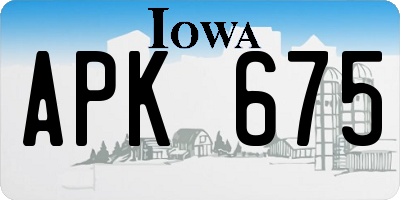 IA license plate APK675