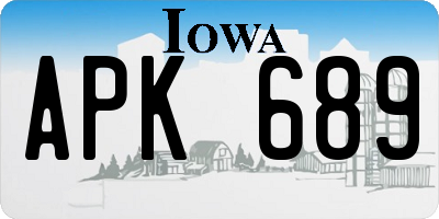 IA license plate APK689