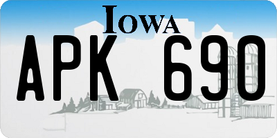 IA license plate APK690