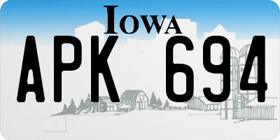 IA license plate APK694