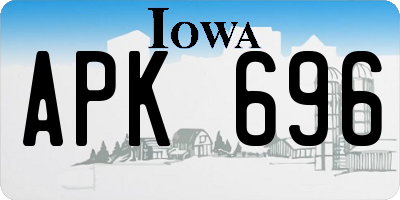 IA license plate APK696