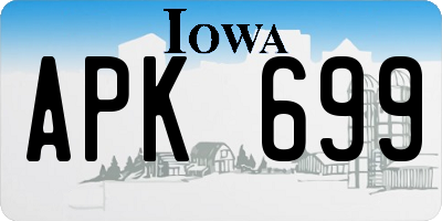 IA license plate APK699