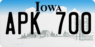 IA license plate APK700