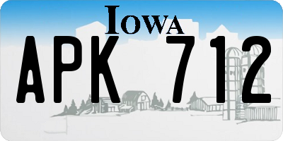 IA license plate APK712