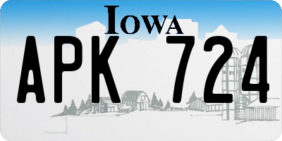 IA license plate APK724