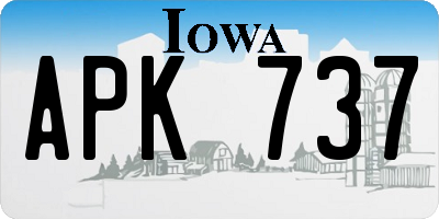 IA license plate APK737