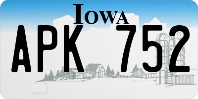 IA license plate APK752