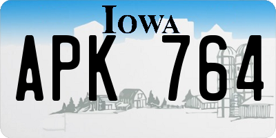 IA license plate APK764