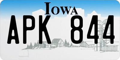 IA license plate APK844