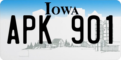 IA license plate APK901