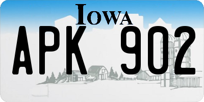 IA license plate APK902