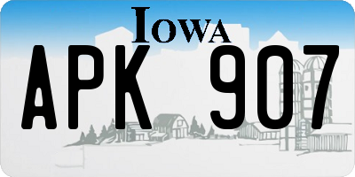 IA license plate APK907