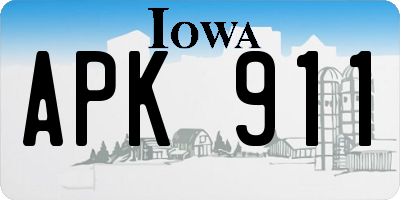 IA license plate APK911