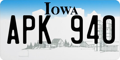 IA license plate APK940