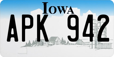 IA license plate APK942