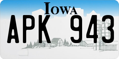 IA license plate APK943