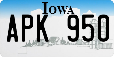 IA license plate APK950