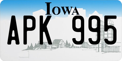 IA license plate APK995