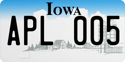 IA license plate APL005