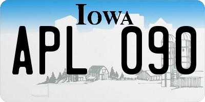 IA license plate APL090