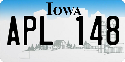 IA license plate APL148
