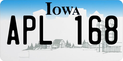 IA license plate APL168