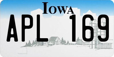 IA license plate APL169