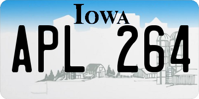 IA license plate APL264