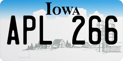 IA license plate APL266