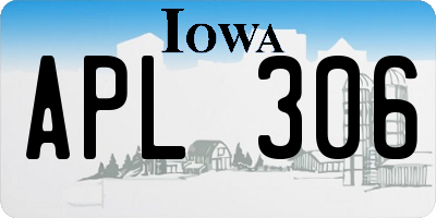 IA license plate APL306